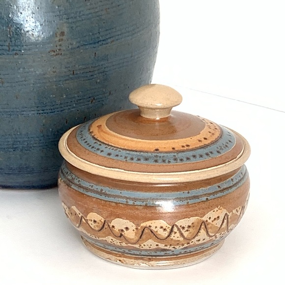 Accents Pottery Ceramic Container With Lid Poshmark